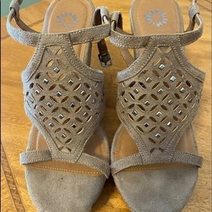 Yellow box Wedge Heels